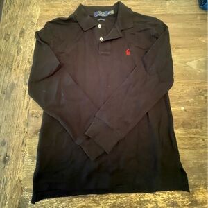 Ralph Lauren Black Polo Shirt with Blue Tag